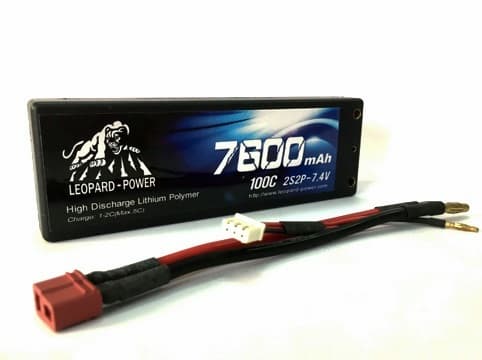 Leopard Power lipo battery 7600 100C 2S2P
